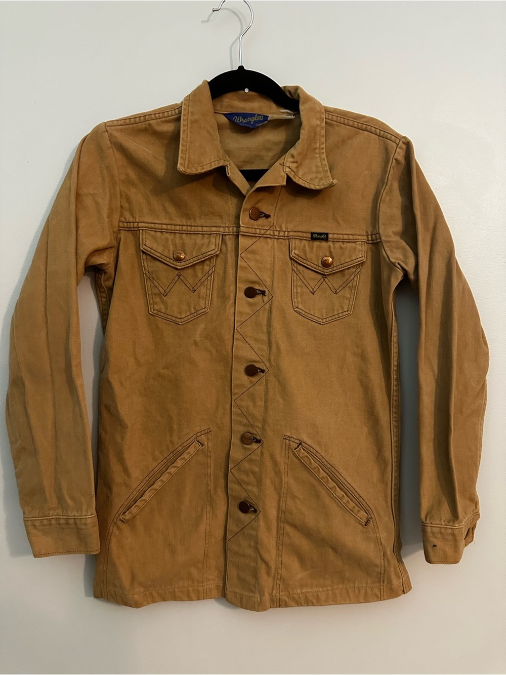 Vintage 70’s Wrangler 941BNTR Tan Canvas Jacket Women’s Small